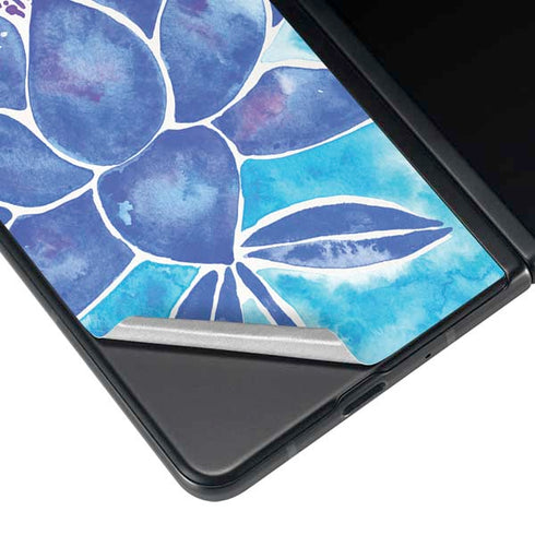 Cat Coq Blue Lotus Galaxy Z Fold4 5G Skin